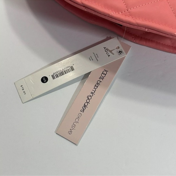 Aqua Pink Bucket Hat Quilted Bloomingdale’s Exclusive Adult One Size New - Picture 10 of 11